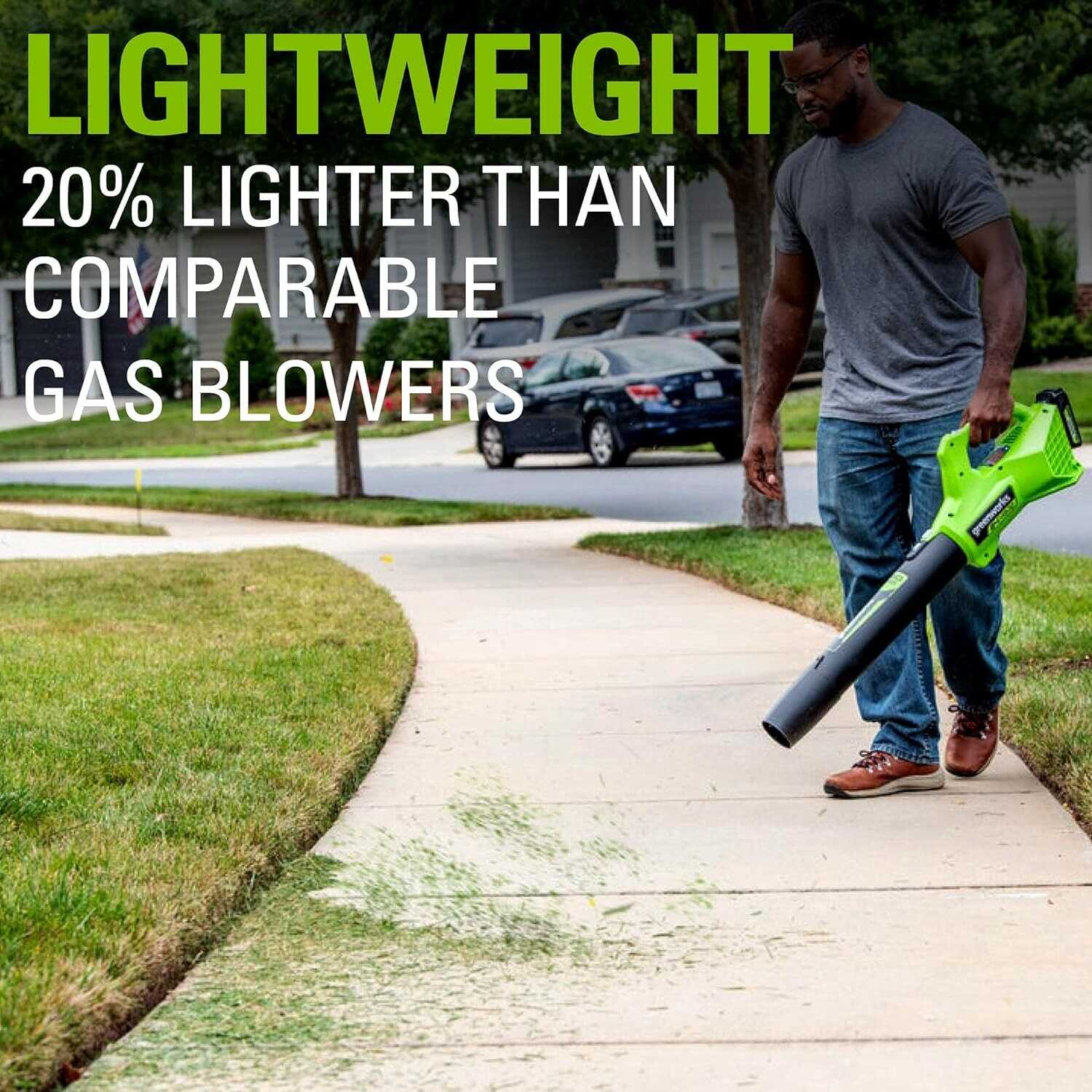 Greenworks 40V 13-Inch Cordless String Trimmer/Edger and Leaf Blower Combo Kit + 3 Bonus Spools, 2.0Ah Battery and Charger Included