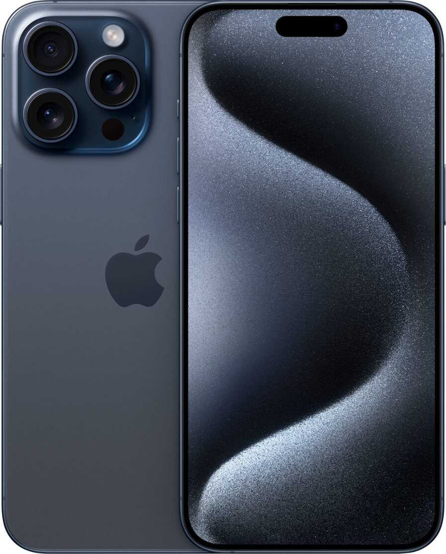 Apple iPhone 15 Pro Max, 256GB, Blue Titanium - Unlocked