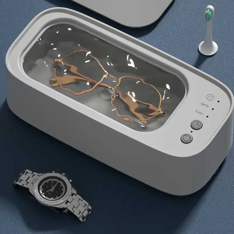 Jewelry Washer, 45KHZ Washer With 12OZ Water Tank, Professional Household Washer For Glasses, Watches, Earrings, Rings, Necklaces, Razors, Contact Lens