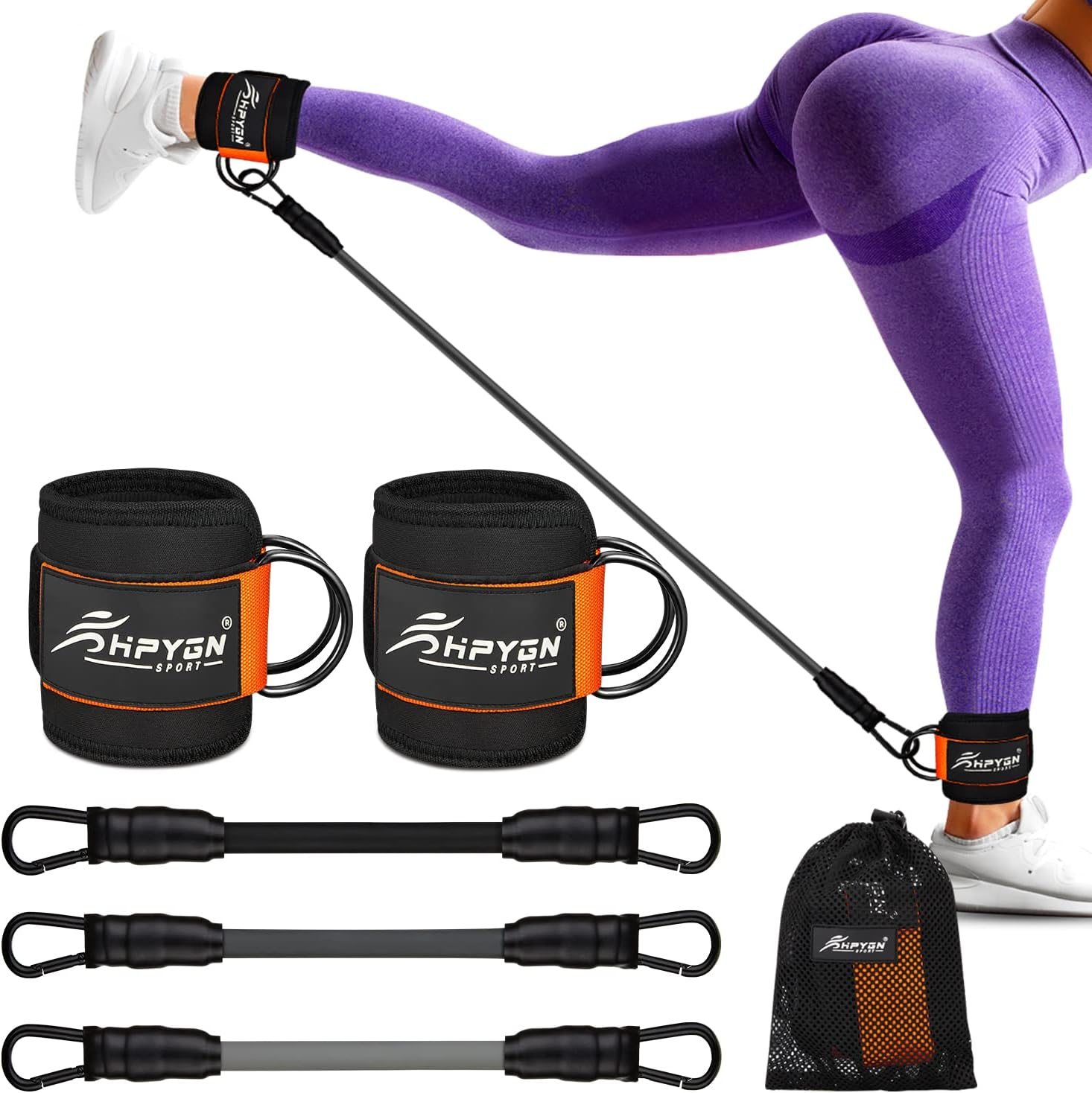 Ankle Resistance Bands Cuffs Ankle Bands Working Out Fitness Sports Gym Exercise