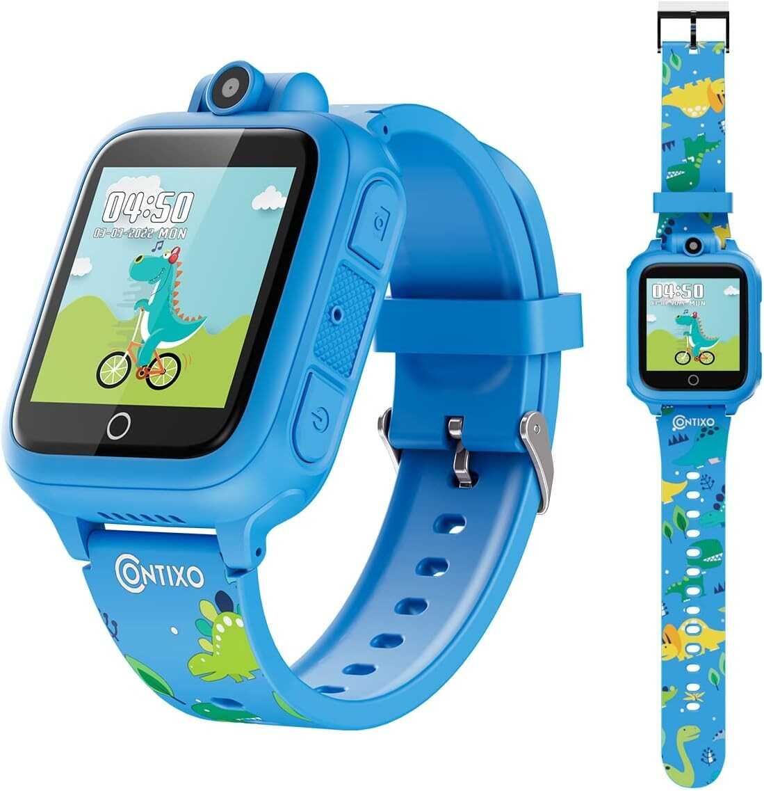 Contixo Smart Watch for Kids - Kids Watch Digital Watches with Camera Music Games Smartwatch Educational Toy for Boys Girls Ages 3 4 5 6 7 8 9 10 11 12 Year Old Birthday Gifts Ideas for Kids (Purple)