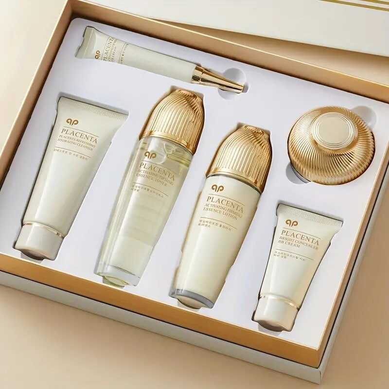 Sheep Placenta Active Plastic Firming Gift Box Moisturizing And Hydrating Skin Care Set, Firming And Revitalizing Skin Korean Skin Care Gifts